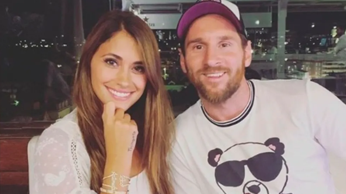 Messi y Antonela Roccuzzo, la pareja inseparable.