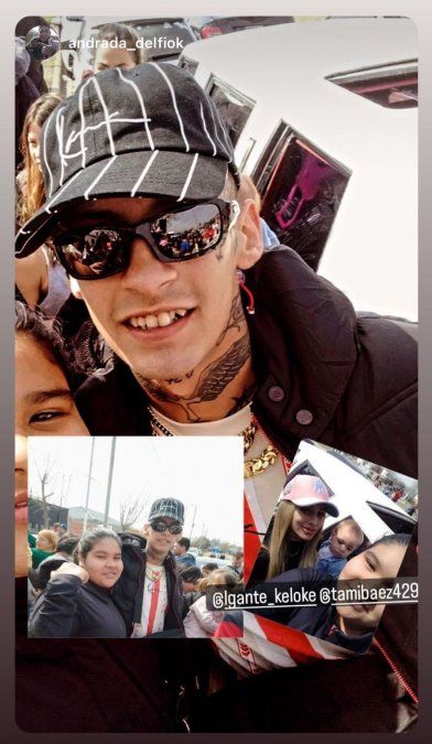 Tamara Báez y L-Gante repartieron juguetes por el Día del Niño.