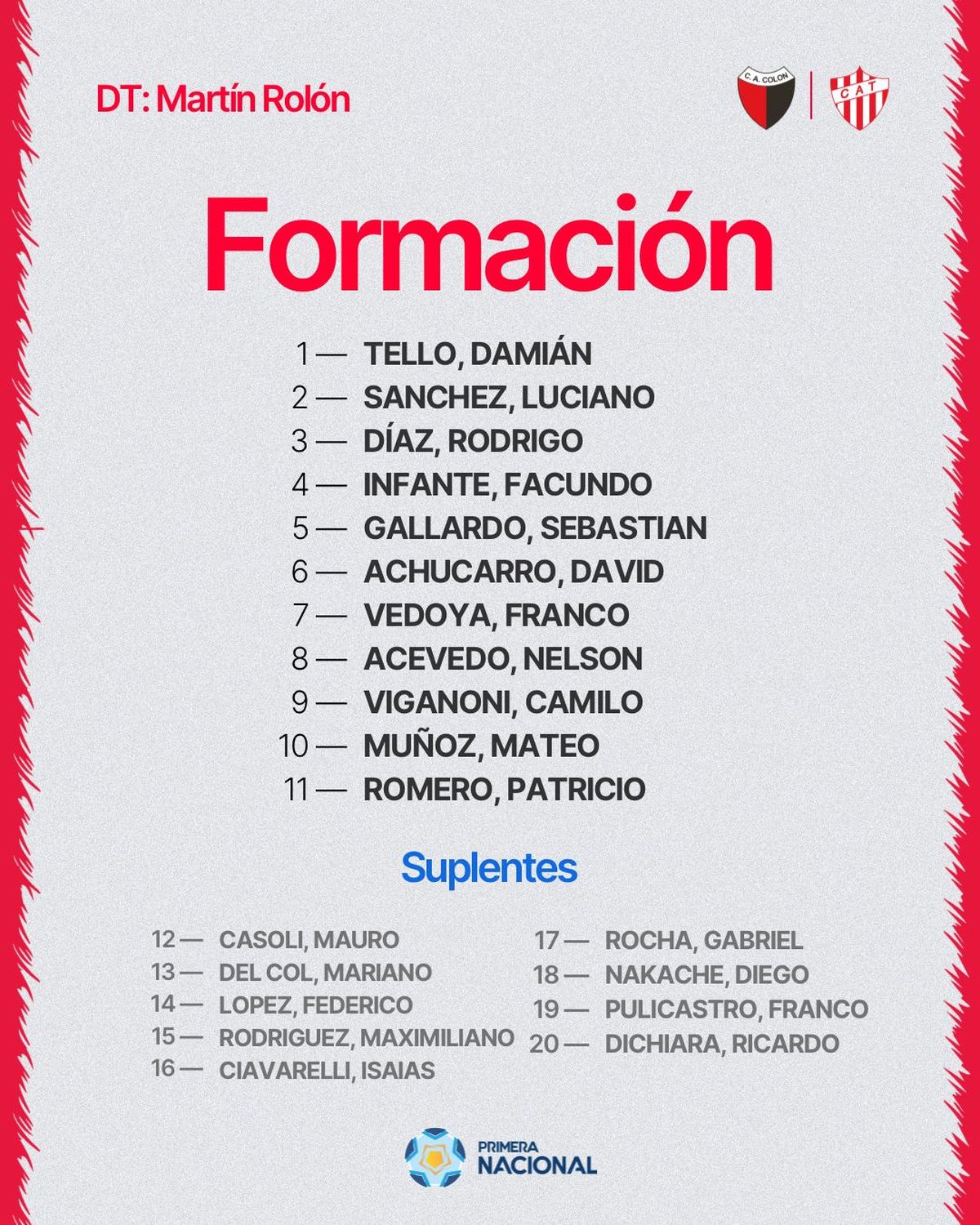 Los once de Talleres (RE). Los once de Talleres (RE).