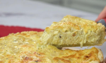 Aire de Santa Fe | Receta fácil y económica: tarta de queso y cebolla para sorprender a la familia