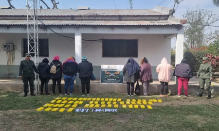 Los paquetes de cocaína incautados. Los paquetes de cocaína incautados.