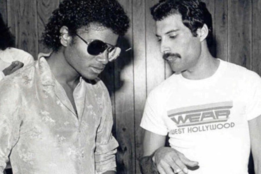 Freddie Mercury y Michael Jackson.