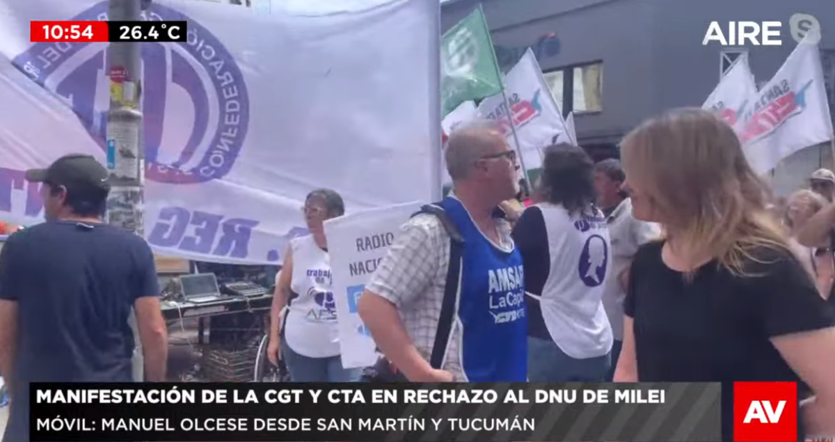 La concentración es en la peatonal en San Martín y Tucumán. La concentración es en la peatonal en San Martín y Tucumán.