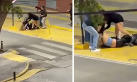 Dos mujeres se pelearon a golpes en la calle tras salir de un boliche en Neuquén. Dos mujeres se pelearon a golpes en la calle tras salir de un boliche en Neuquén.