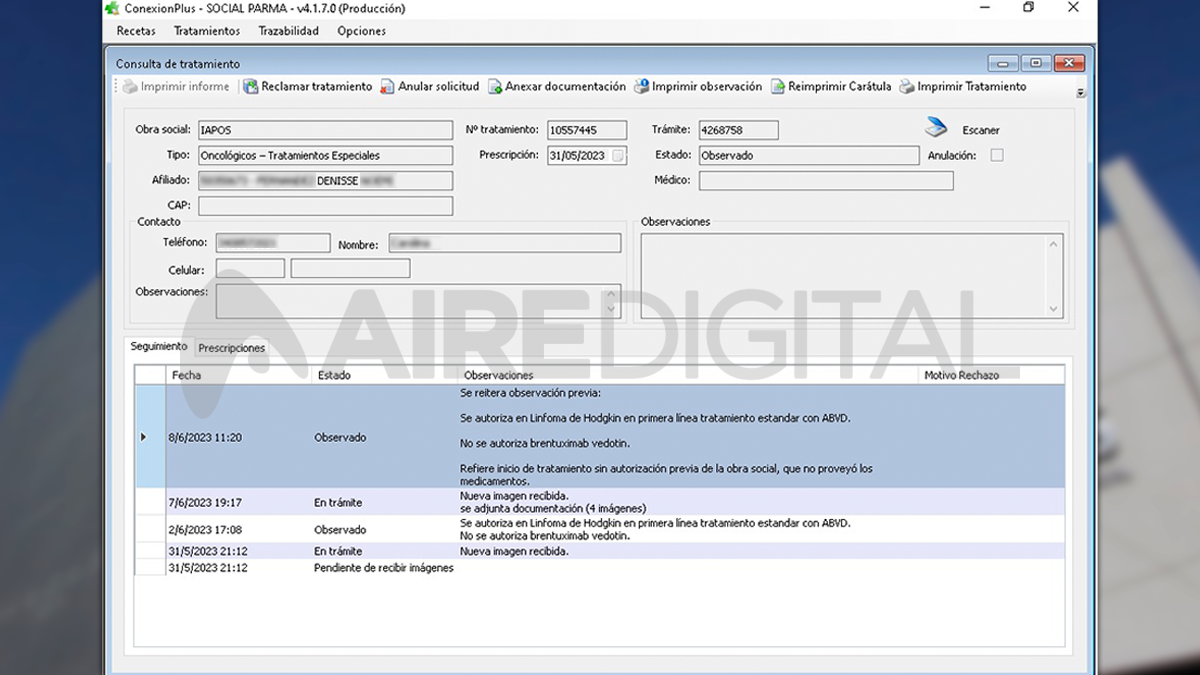 Desde el Iapos -¿el Colegio de Farmacéuticos de Santa Fe?- se insiste en reconocer el tratamiento estándar para la enfermedad. Desde el Iapos -¿el Colegio de Farmacéuticos de Santa Fe?- se insiste en reconocer el tratamiento estándar para la enfermedad.