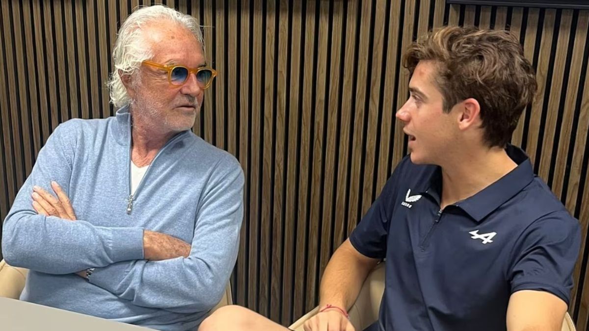 Franco Colapinto y Flavio Briatore.