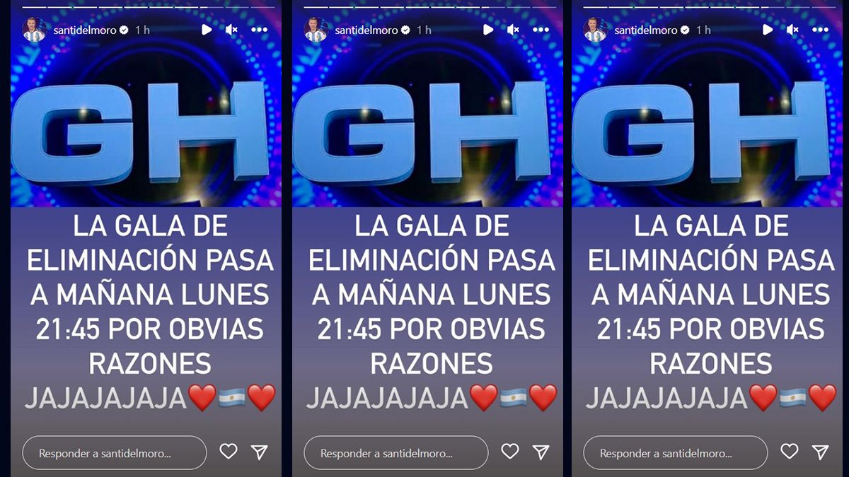 El mensaje de Santiago del Moro en su Instagram.