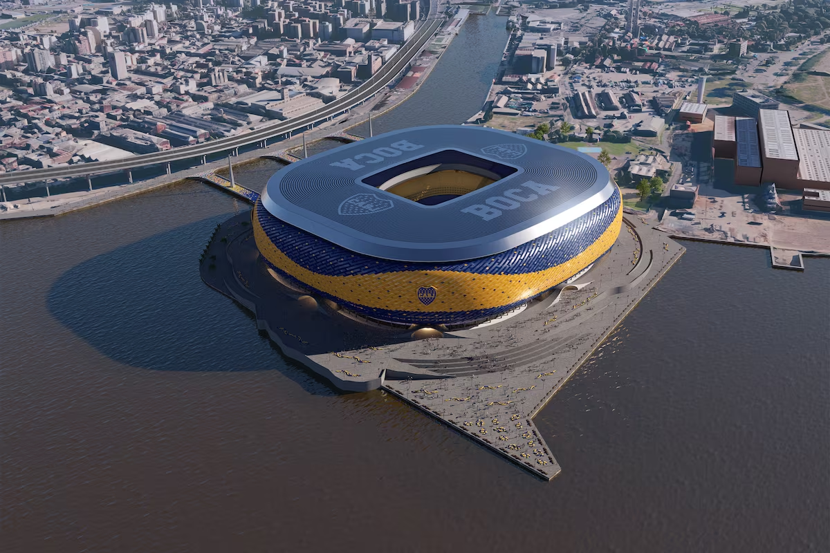 La Nueva Bombonera estaría ubicada en la Isla Demarchi.