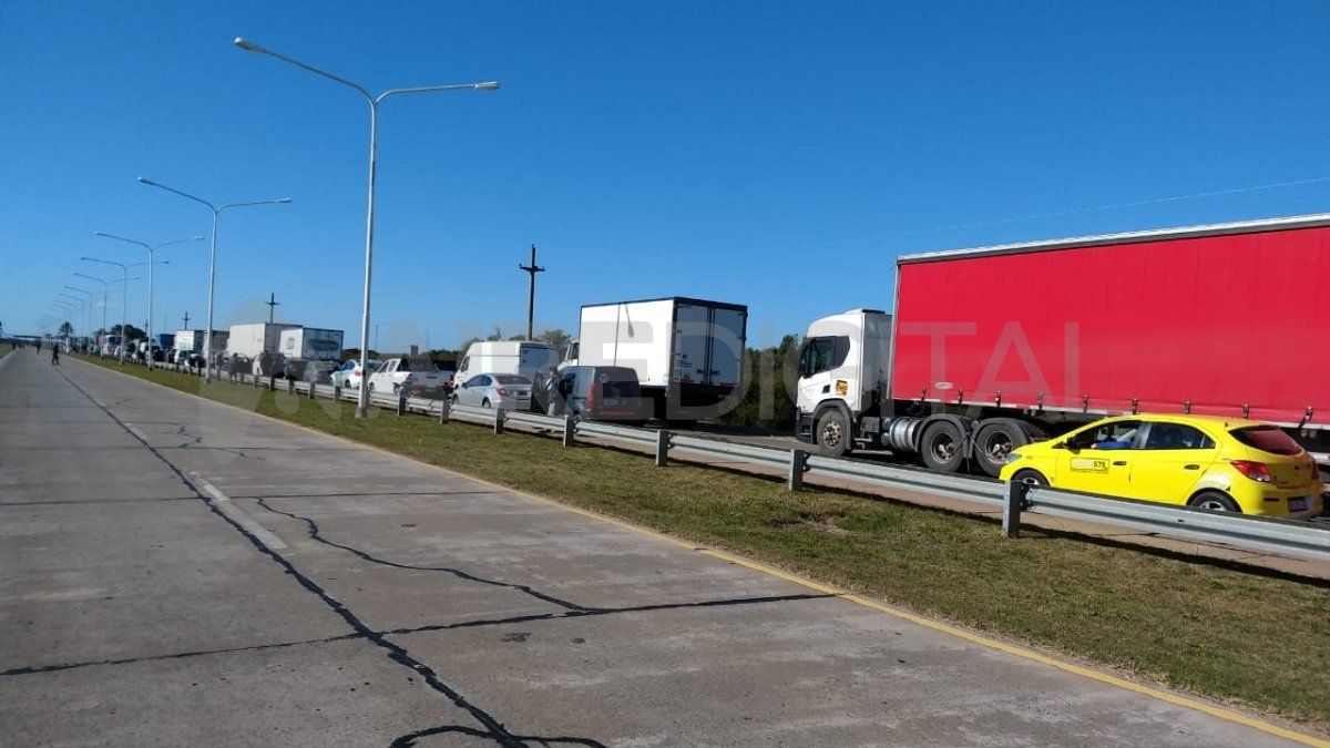 Los manifestantes estuvieron desde las 10:55 hasta las 12:05.