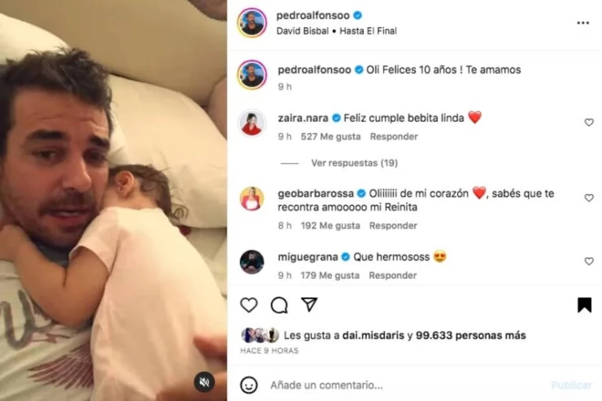 Zaira Nara dejó un dulce comentario en un posteo de Pedro Alfonso. Zaira Nara dejó un dulce comentario en un posteo de Pedro Alfonso.