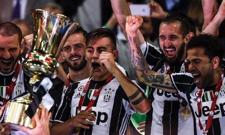 Juventus, campeón de la Copa Italia en 2017. Juventus, campeón de la Copa Italia en 2017.