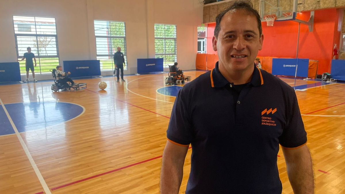 Roque Ríos, referente de Power Chair Football. Roque Ríos, referente de Power Chair Football.