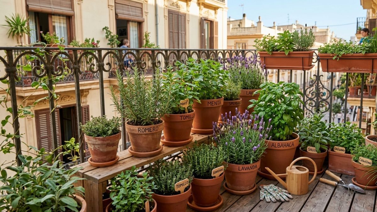 La planta aromática que conviene tener en el balcón porque ahuyenta mosquitos y otros insectos.
