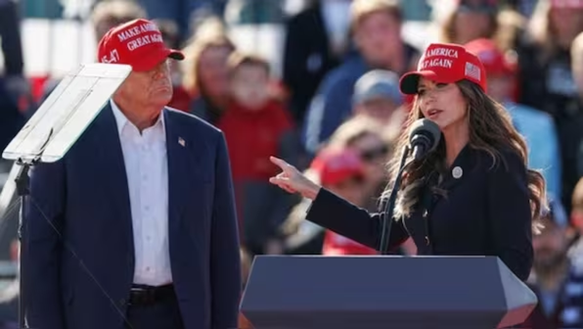 Kristi Noem fue señalada como la favorita de Donald Trump para ser su compañera de fórmula en las próximas elecciones presidenciales de Estados Unidos. Kristi Noem fue señalada como la favorita de Donald Trump para ser su compañera de fórmula en las próximas elecciones presidenciales de Estados Unidos.