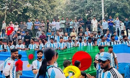 En Bangladesh, se vive una verdadera pasión con la selección argentina. En Bangladesh, se vive una verdadera pasión con la selección argentina.