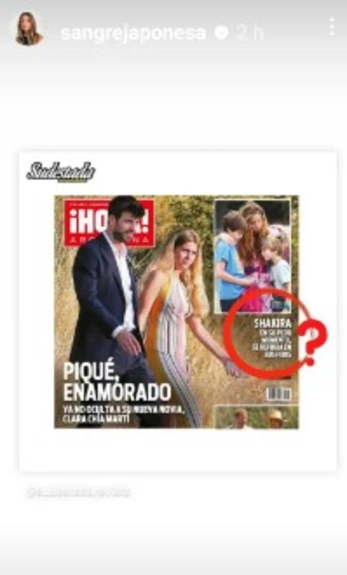 La China Suárez compartió esta historia en Instagram.