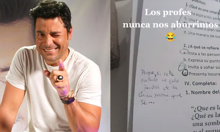 Alumno pide perdón a su profesora escribiendo una canción de Chayanne en su examen Alumno pide perdón a su profesora escribiendo una canción de Chayanne en su examen