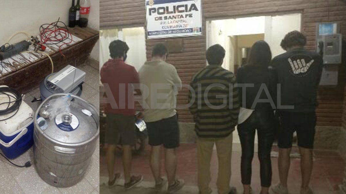 Desbarataron un evento en El Chaquito y trasladaron a cinco jóvenes a la Comisaría N°20