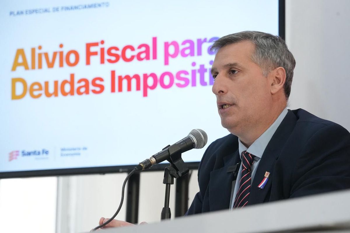 Pablo Olivares, ministro de Economía de la provincia de Santa Fe.
