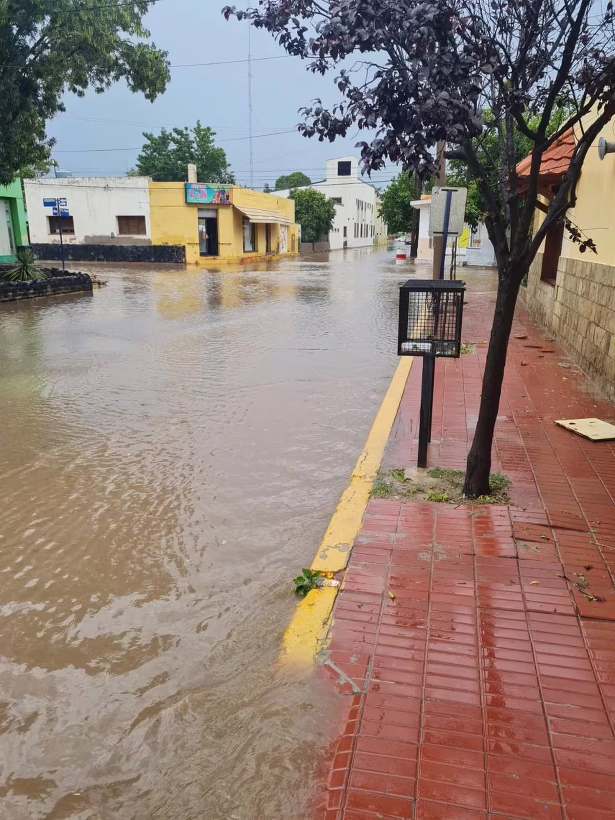 Calles anegadas en la ciudad turística de Merlo, San Luis. Calles anegadas en la ciudad turística de Merlo, San Luis.