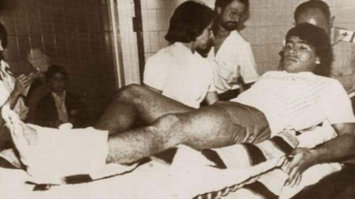 Diego realizó un tratamiento especial debido a la gravedad de la lesión, que le quitó movilidad en su tobillo izquierdo.