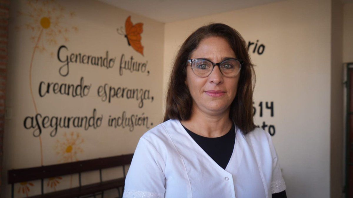 Gabriela Sobaroff, directora de la escuela Rivadavia de San Cristóbal