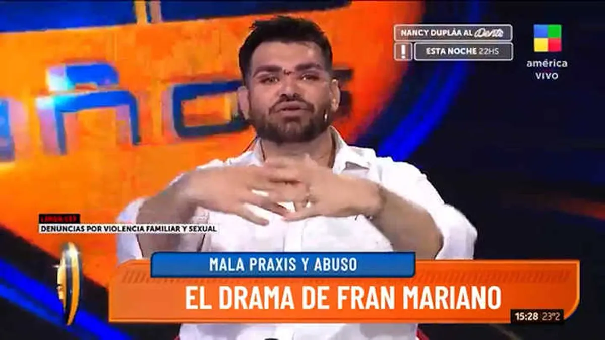 Fran Mariano habló de la supuesta mala praxis que sufrió a manos de Aníbal Lotocki en Intrusos.