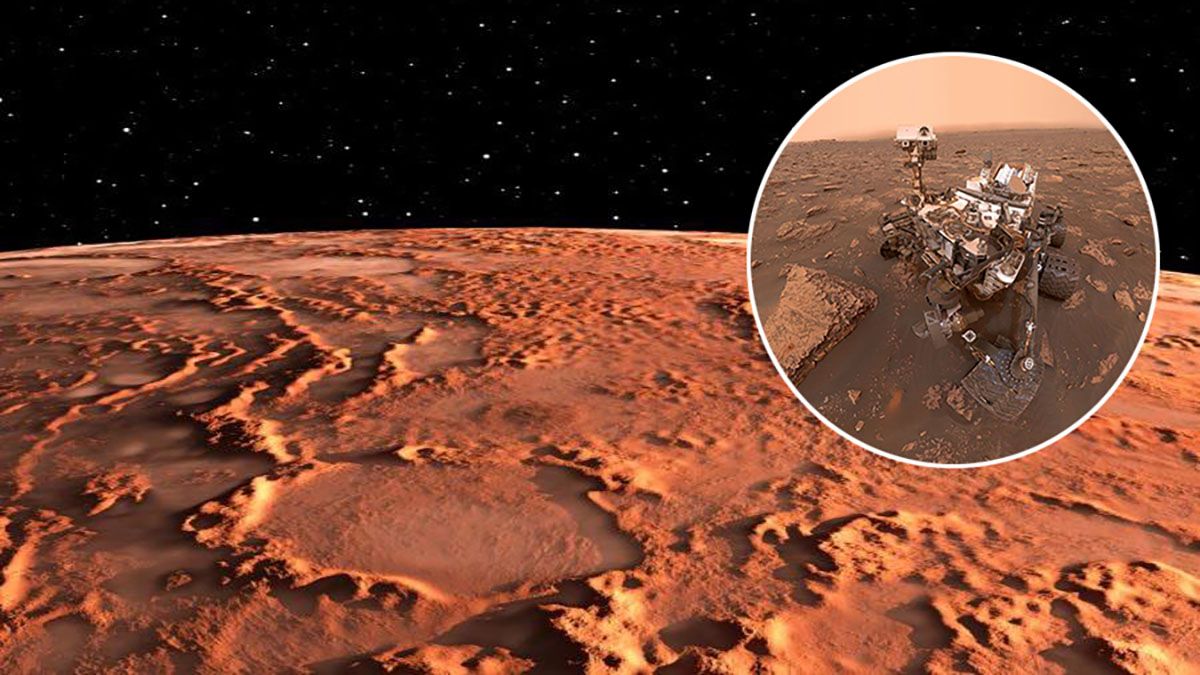 Curiosity capturó una imagen donde se puede apreciar la Tierra y Venus en el cielo nocturno del Planeta Rojo.