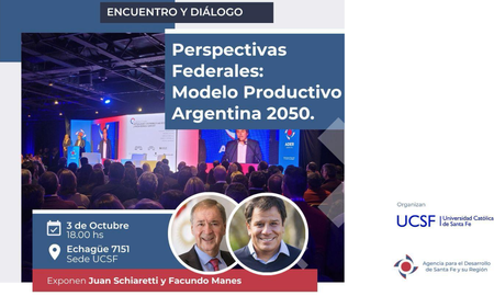 Juan Schiaretti, exgobernador de la provincia de Córdoba, y del Dr. Facundo Manes serán los disertantes. Juan Schiaretti, exgobernador de la provincia de Córdoba, y del Dr. Facundo Manes serán los disertantes.