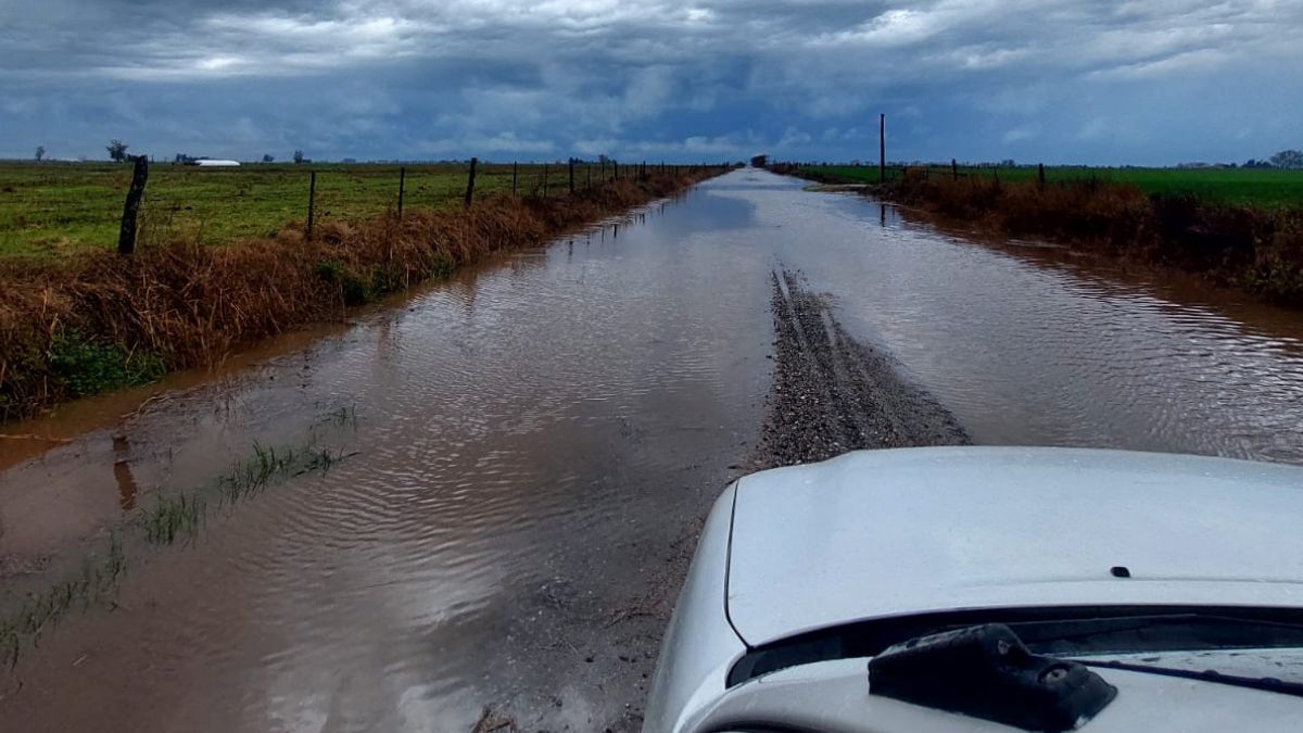 Localidades afectadas por las lluvias.