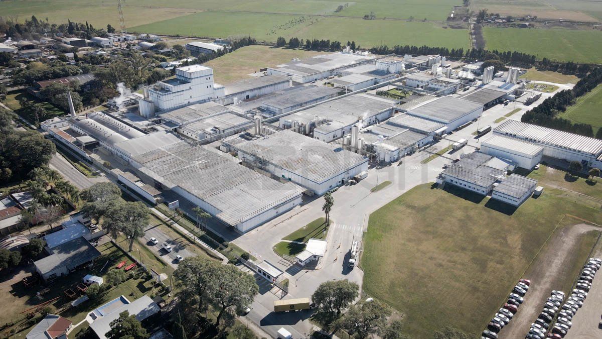 Ilolay procesa 1,5 millones de litros de leche por día. El ingreso de camiones a la planta de Bella Italia es permanente.