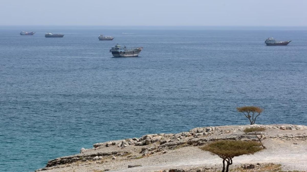 Estrecho de Ormuz, cerca de Khasab, un pequeño poblado en el norte de Omán.
