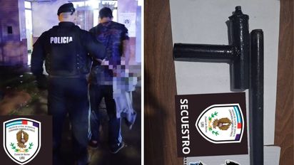 Andaba a los tiros por Recreo, llegó la policía y tiró el arma debajo de un auto