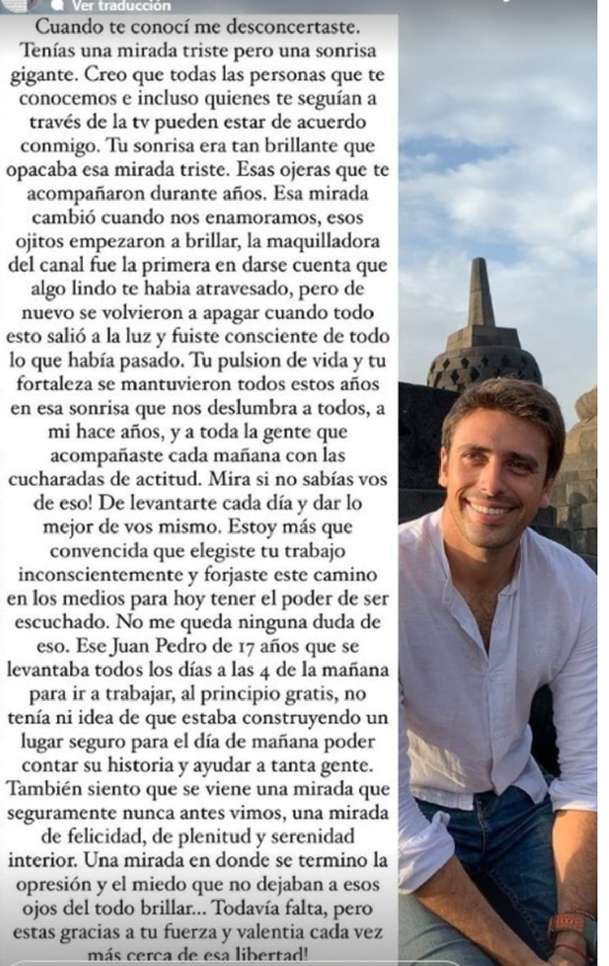 El mensaje que Yoana Don le escribió a Aleart cuando el periodista decidió contar su historia. El mensaje que Yoana Don le escribió a Aleart cuando el periodista decidió contar su historia.