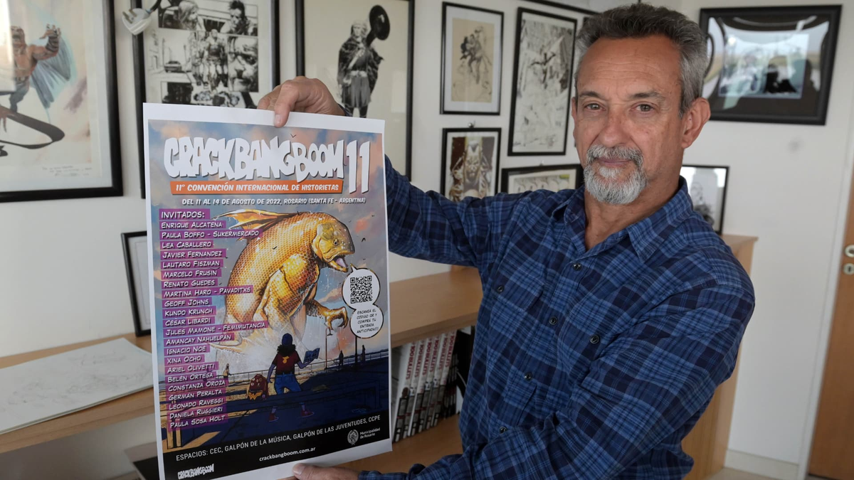 El artista Eduardo Risso es el presidente del comité organizador de la Crack Bang Boom