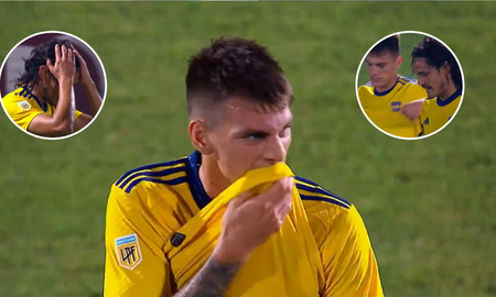 El reclamo de Edinson Cavani a Kevin Zenón en su debut en Boca El reclamo de Edinson Cavani a Kevin Zenón en su debut en Boca