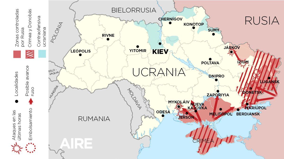 Rusia se desplazó hacia el este de Ucrania, a 48 días del comienzo de la invasión.