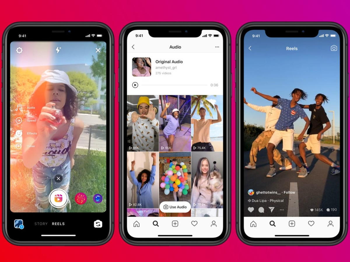 Los reels de Instagram son la competencia de TikTok.&nbsp;
