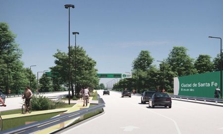El gobierno de la provincia de Santa Fe ratificó que continuará con los trabajos de construcción del nuevo puente Santa Fe – Santo Tomé. El gobierno de la provincia de Santa Fe ratificó que continuará con los trabajos de construcción del nuevo puente Santa Fe – Santo Tomé.