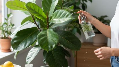Rociar el ficus con vinagre: para qué sirve y qué beneficios tiene