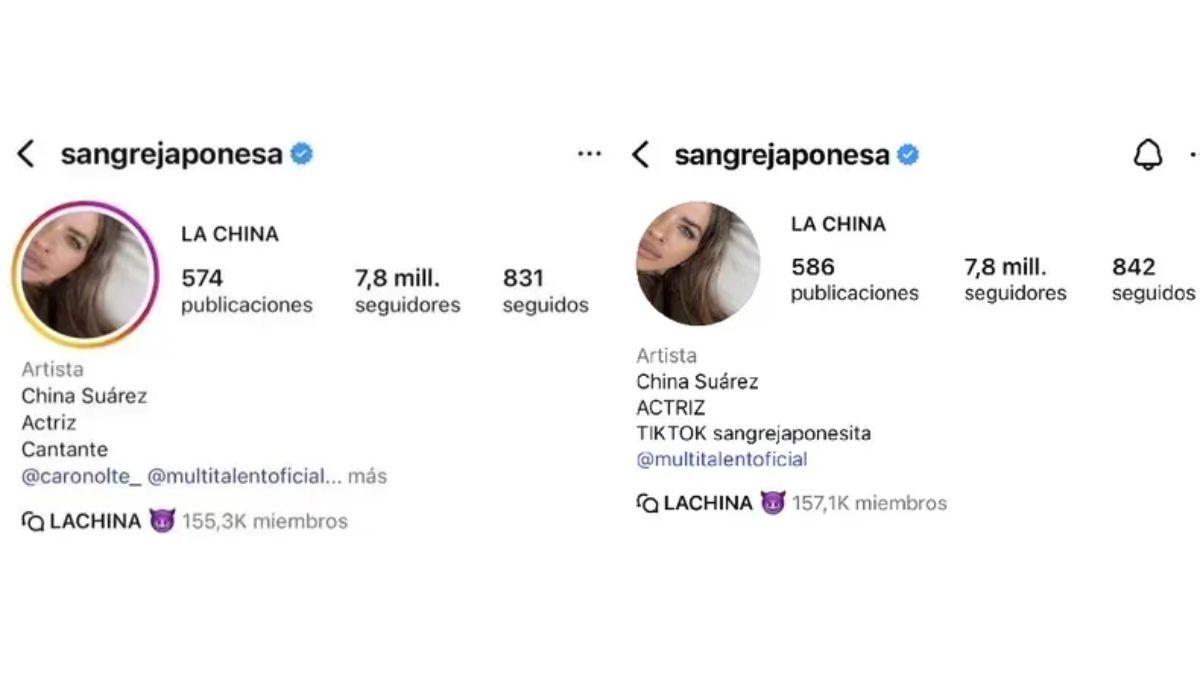 La China Suárez cambió su biografía de Instagram y sorprendió a muchos. La China Suárez cambió su biografía de Instagram y sorprendió a muchos. 
