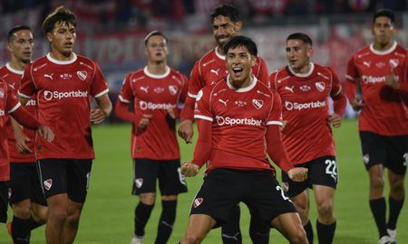 El festejo de Gutiérrez tras marcar el 2 a 0 ante Unión. El festejo de Gutiérrez tras marcar el 2 a 0 ante Unión.