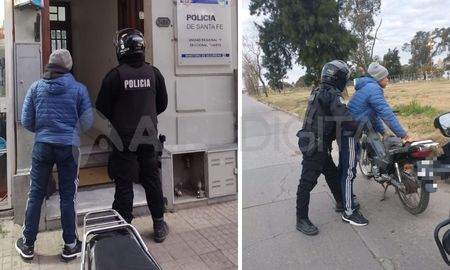 Un joven de 22 años que circulaba en moto NF 100 Wave, en Naciones Unidas y Roque Sáenz Peña fue detenido. La moto contaba con pedido de secuestro.