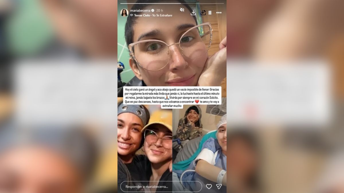 A través de una historia de Instagram, María Becerra se despidió de su querida fan Sol Varacalli. A través de una historia de Instagram, María Becerra se despidió de su querida fan Sol Varacalli.