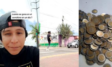 Tiktoker contó cuánta plata gana en un día haciendo jueguitos en un semáforo.