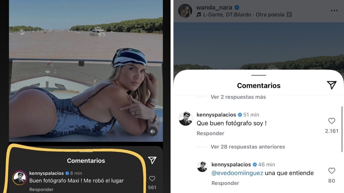 El comentario de Kennys Palacios no pasó desapercibido por los seguidores de Wanda Nara. El comentario de Kennys Palacios no pasó desapercibido por los seguidores de Wanda Nara.