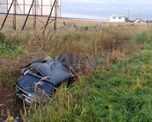 Un automovilista volcó en la autovía 19 Un automovilista volcó en la autovía 19