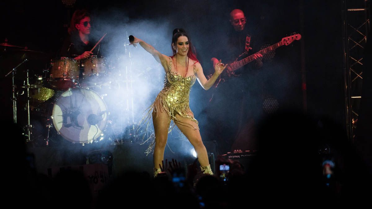Lali Espósito durante su última visita a Santa Fe.