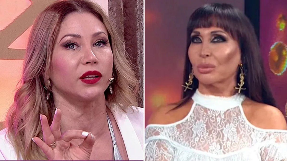 Adabel Guerrero amenaza con arrancarle la lengua a Moria Casán