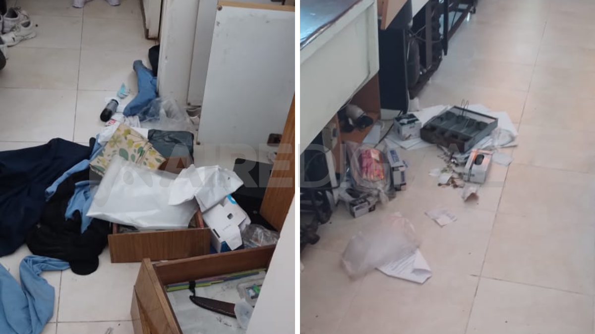 Se llevaron elementos de trabajo y dinero en efectivo. 